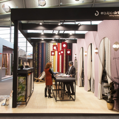 Heimtextil frankfurt stand textil Equipo DRT