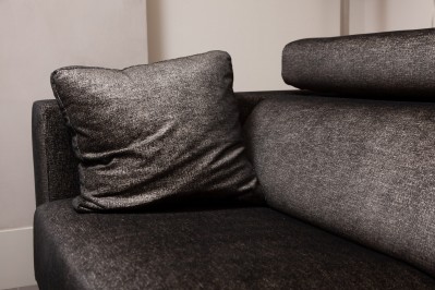 sofa black velvet equipo drt